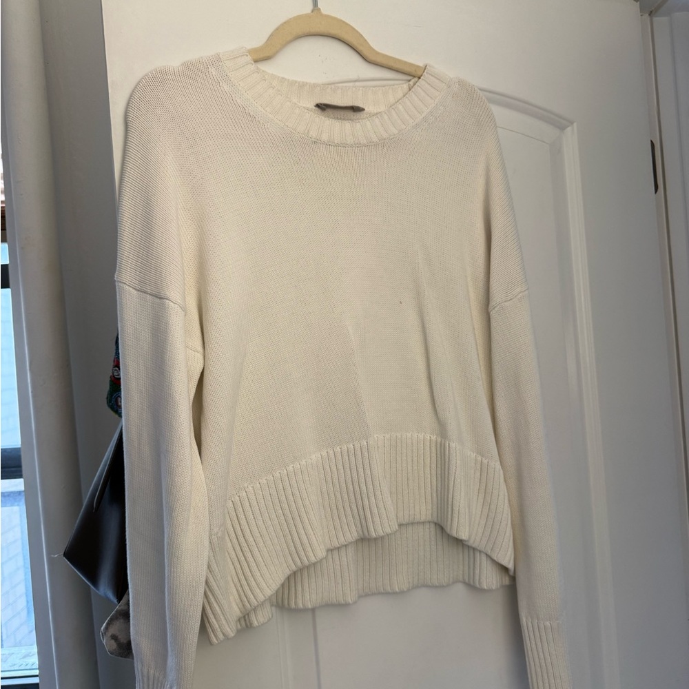 Everlane Cream Crew Neck Sweater